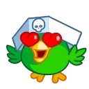 Sticker from the "Jack the Parrot" sticker pack