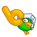 Sticker from the "Jack the Parrot" sticker pack