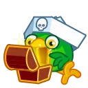 Sticker from the "Jack the Parrot" sticker pack