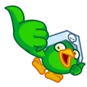 Sticker from the "Jack the Parrot" sticker pack