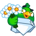 Sticker from the "Jack the Parrot" sticker pack