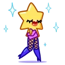 Sticker from the "Super Star" sticker pack