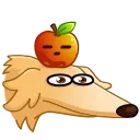 Sticker from the "Borzoi" sticker pack