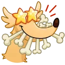 Sticker from the "Borzoi" sticker pack