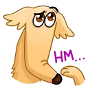 Sticker from the "Borzoi" sticker pack