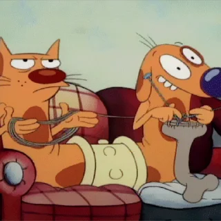 Sticker from the "CatDog" sticker pack