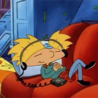 Sticker from the "Hey Arnold!" sticker pack