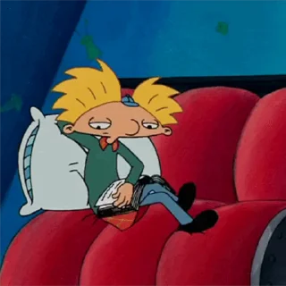 Sticker from the "Hey Arnold!" sticker pack