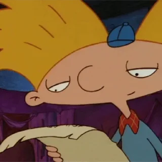 Sticker from the "Hey Arnold!" sticker pack