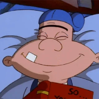 Sticker from the "Hey Arnold!" sticker pack