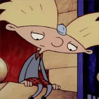 Sticker from the "Hey Arnold!" sticker pack