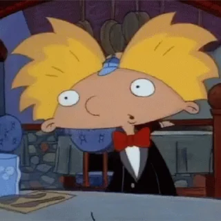 Sticker from the "Hey Arnold!" sticker pack