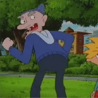 Стикер из набора "Hey Arnold!"