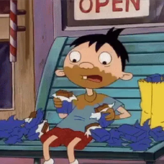 Sticker from the "Hey Arnold!" sticker pack