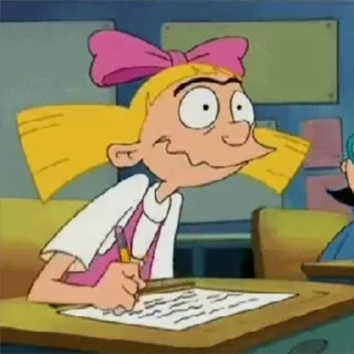 Sticker from the "Hey Arnold!" sticker pack