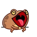 Sticker from the "Disgruntled Toad" sticker pack