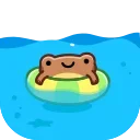 Sticker from the "Disgruntled Toad" sticker pack