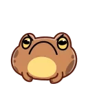 Sticker from the "Disgruntled Toad" sticker pack