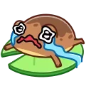 Sticker from the "Disgruntled Toad" sticker pack