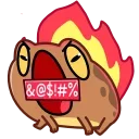 Sticker from the "Disgruntled Toad" sticker pack