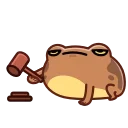 Sticker from the "Disgruntled Toad" sticker pack