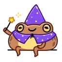 Sticker from the "Disgruntled Toad" sticker pack