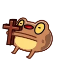 Sticker from the "Disgruntled Toad" sticker pack