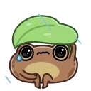 Sticker from the "Disgruntled Toad" sticker pack