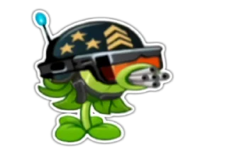 Sticker from the "Plants vs zombies" sticker pack