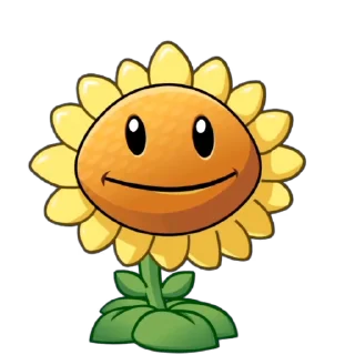 Sticker from the "Plants vs zombies" sticker pack