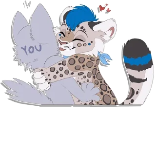 Telegram sticker pack "Tailz SnowMew"