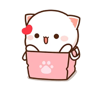 Sticker from the "mochi peach cats №21" sticker pack