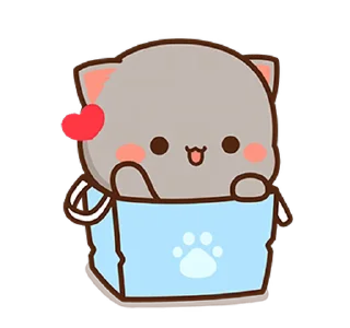 Sticker from the "mochi peach cats №21" sticker pack