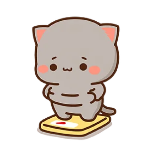 Sticker from the "mochi peach cats №21" sticker pack