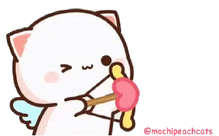 Sticker from the "mochi peach cats №21" sticker pack