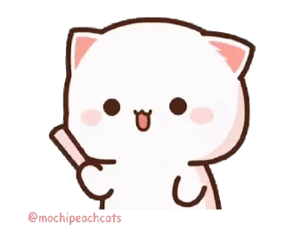 Sticker from the "mochi peach cats №21" sticker pack