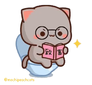 Sticker from the "mochi peach cats №21" sticker pack