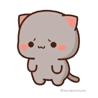 Sticker from the "mochi peach cats №21" sticker pack