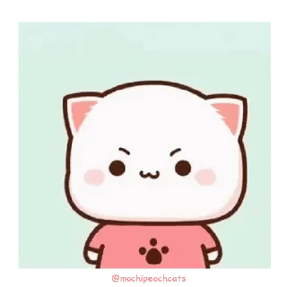 Sticker from the "mochi peach cats №21" sticker pack