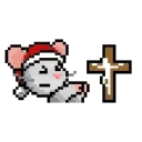 Sticker from the "LIHKG Mouse Xmas Animated (Unofficial)" sticker pack