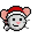 Sticker from the "LIHKG Mouse Xmas Animated (Unofficial)" sticker pack