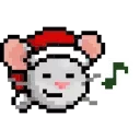 Sticker from the "LIHKG Mouse Xmas Animated (Unofficial)" sticker pack