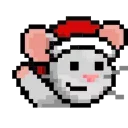 Sticker from the "LIHKG Mouse Xmas Animated (Unofficial)" sticker pack