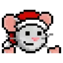 Sticker from the "LIHKG Mouse Xmas Animated (Unofficial)" sticker pack