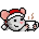 Sticker from the "LIHKG Mouse Xmas Animated (Unofficial)" sticker pack