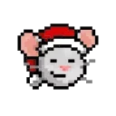 Sticker from the "LIHKG Mouse Xmas Animated (Unofficial)" sticker pack