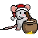 Sticker from the "LIHKG Mouse Xmas Animated (Unofficial)" sticker pack