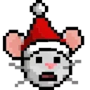 Sticker from the "LIHKG Mouse Xmas Animated (Unofficial)" sticker pack