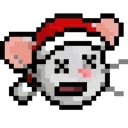 Sticker from the "LIHKG Mouse Xmas Animated (Unofficial)" sticker pack