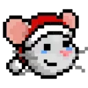 Sticker from the "LIHKG Mouse Xmas Animated (Unofficial)" sticker pack